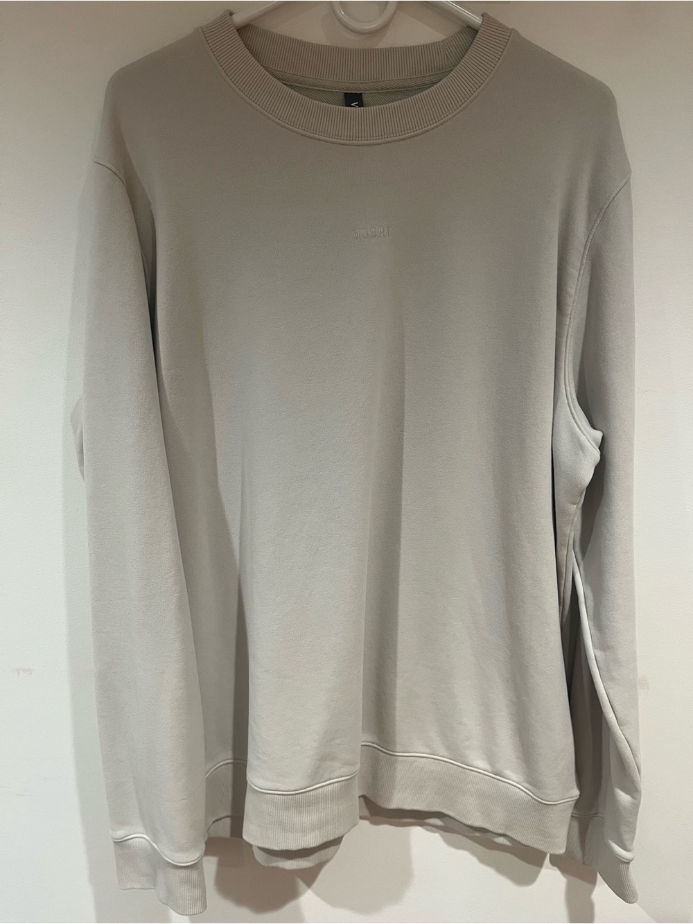 Vuori Men's Crewneck Sweatshirt - Light Beige